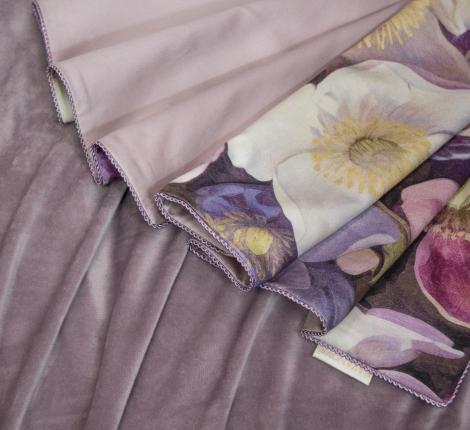 Постельное белье Kazanov.A. Монро (пыльная роза бургунди) Велюр/Egypt Cotton, Евро