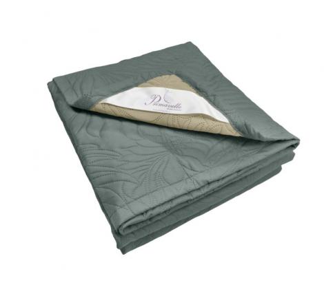 Покрывало Primavelle "ARTI" Биософт 140х200, Листья Графит