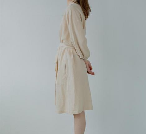 Халат Luxberry "Муслин и комфорт" экрю, S