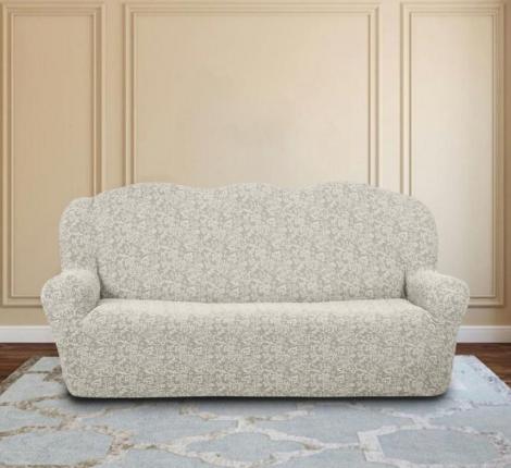 Чехол на 3-х местный диван Karteks "Классика" KAR 002-02, кремовый