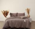 Постельное белье "Sofi de Marko" Аредель (шоколад) Лён, 1,5 спальный