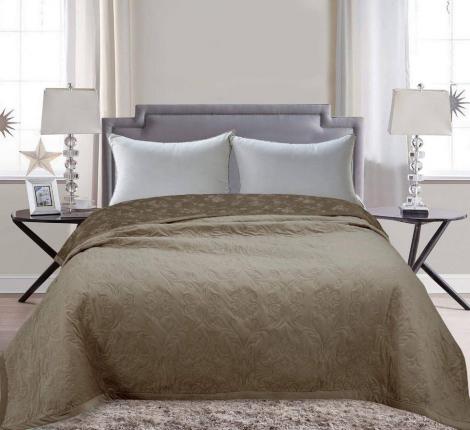 Покрывало "Sofi de Marko" Афина (шоколад) Велюр, 220х240