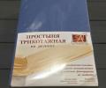 Простыня трикотажная на резинке "АльВиТек" 160х200х20, Голубая Ель