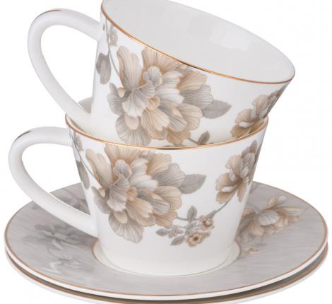 Чайный набор "ОЧАРОВАНИЕ" на 6 персон, 12 предметов (220 мл)