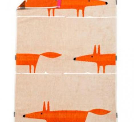Полотенце "Blanc des Vosges" MR FOX SABLE велюр/жаккард, 30х50