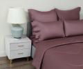 Постельное белье с одеялом "Sofi de Marko" Premium Mako (пурпурная дымка) Сатин ДеЛюкс, Евро
