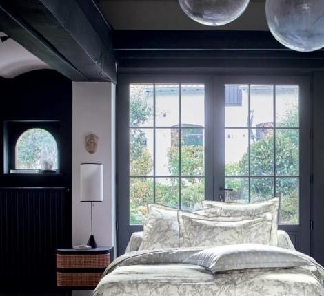 Постельное бельё "Blanc des Vosges" BROCELIANDE BRUME Сатин ДеЛюкс, Евро