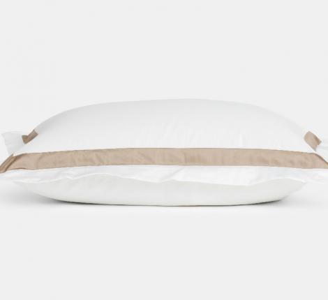 Наволочка с широкой отделкой "ALPINE CARAMEL BEIGE ALLURE GRASS" Мако-Сатин, 50х70 (2шт)