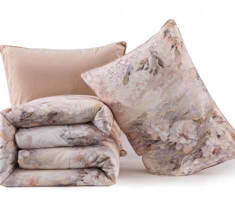 Постельное белье с одеялом "Sofi de Marko" Рикардо №7 Велюр/Сатин, Евро