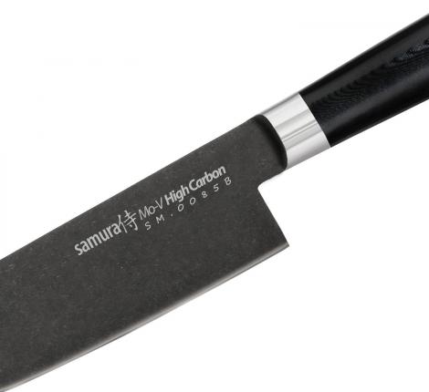 Нож кухонный &quot;Samura Mo-V Stonewash&quot; Гранд Шеф 240 мм, G-10