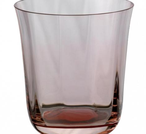 Набор высоких стаканов 6 штук "ANGELICA" (розовый) стекло, высота 9,5 см