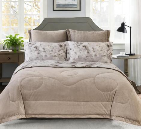 Постельное белье с одеялом "Sofi de Marko" Ренато №31 Велюр/Сатин, Евро