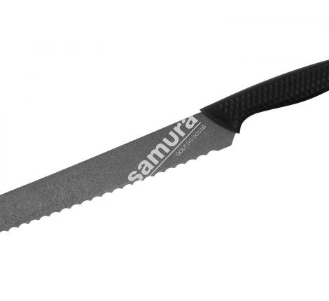 Нож кухонный &quot;Samura GOLF Stonewash&quot; для хлеба 230 мм