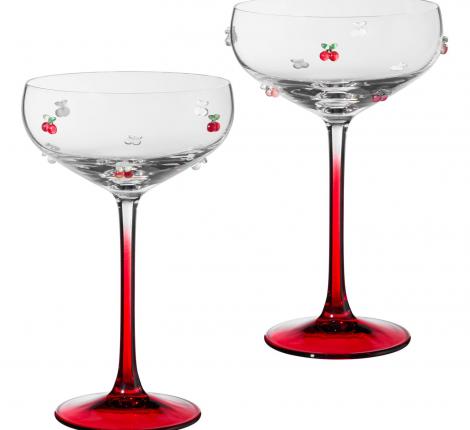 Набор креманок 2 штуки "FRUITY CHERRY", 270 мл