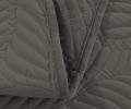 Покрывало из вареного бархата "KARTEKS" 04, 240х260 (50х70-2 шт), серый