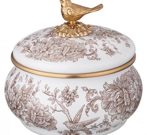 Сахарница эмалированная "ROYAL GARDEN", 850 мл