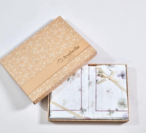 Постельное белье "Asabella" 2183-7 Мако-Сатин, Семейный