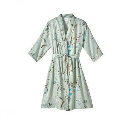 Халат короткий "Blanc des Vosges" BRINDILLE TILLEUL сатин, S