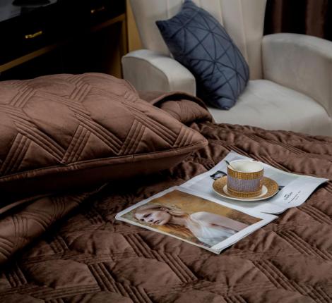 Покрывало велюровое "Kazanov.A." Kendall (капучино), 240х260