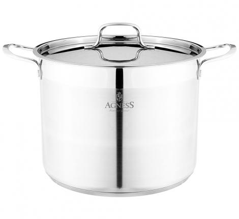 Кастрюля с крышкой "Agness" 916-461, 14 л