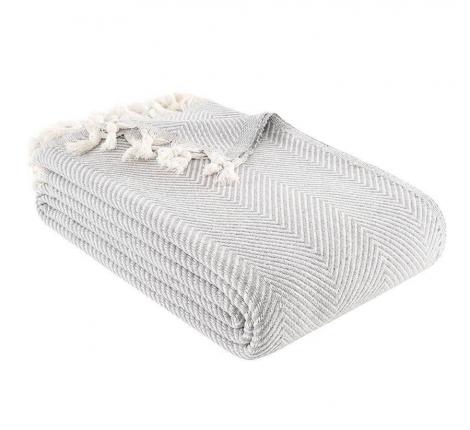 Плед "GRACE" серый, 160х230