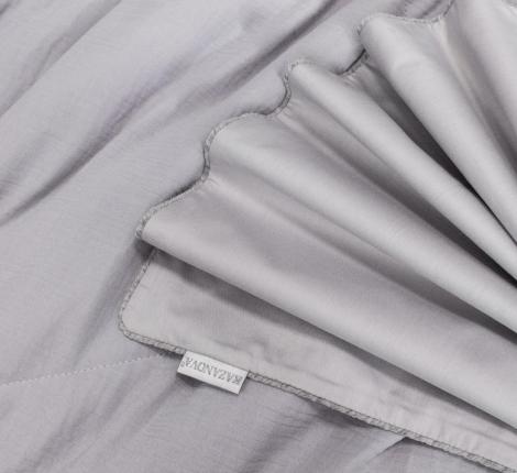 Постельное белье с одеялом "Kazanov.A." Muslin&Satin Solid color (крем карамель), Евро