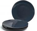Набор тарелок обеденных 4 штуки BRONCO "CONCEPT", диаметр 27,5 см (синий)