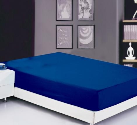 Простынь на резинке Софткоттон синяя (PRMF-2), 90x200