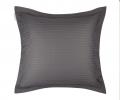 Наволочка "Sofi de Marko" Моне (антрацит) Страйп Сатин, 70х70 с ушками 5см (1 шт.)