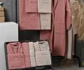 Набор "PIERRE CARDIN HOME" (2 халата, полотенца 50х90-2 шт., 70х140-2 шт.), розовый-кремовый