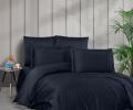 Постельное бельё "DO&CO" Сатин DELUX STRIPE, 1,5 спальный (синий)