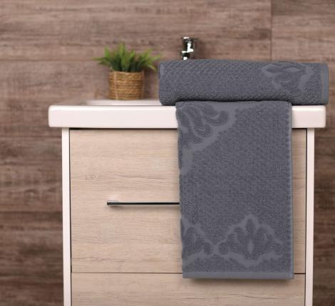 Полотенце махровое AMBIELLA "AURORA" 50x90, серый