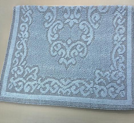 Коврик вязаный Maison D'or "VINTAGE" 60х100, голубой
