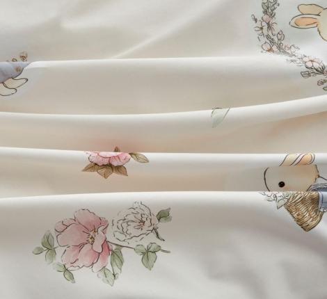 Постельное бельё "Asabella" 2393-4XS Мако-Сатин, 1,5 спальный