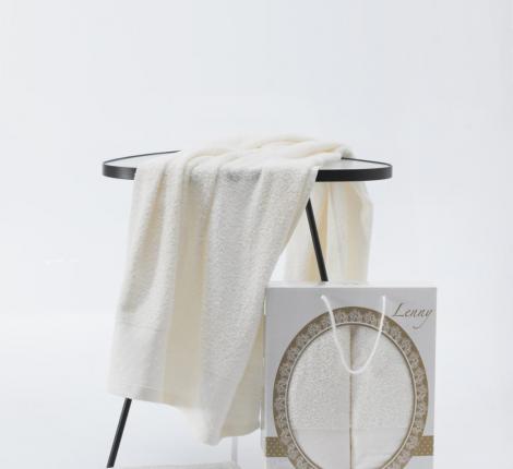Комплект махровых полотенец &quot;TWO DOLPHINS&quot; (50x90/70х140) 2 шт. LENNY, кремовый