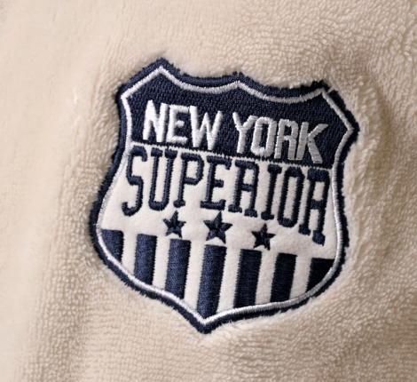 Халат мужской трига с капюшоном "AMBIELLA A-1130" кремовый, 2XL