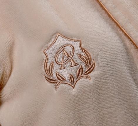 Халат женский трига шалька "AMBIELLA A-1295" кремовый, 3XL