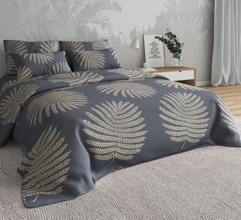 Постельное бельё "Листья папоротника" Бязь, Семейный