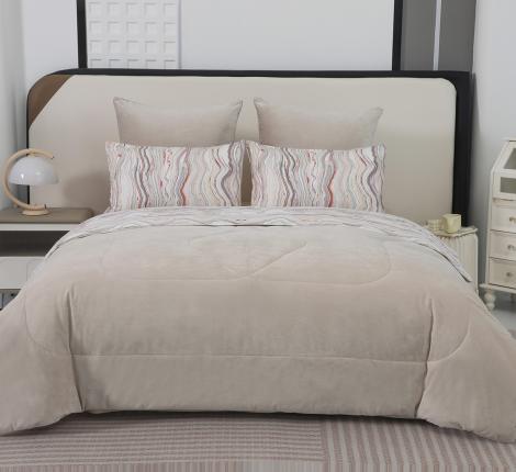 Постельное белье с одеялом "Sofi de Marko" Роберто №9 Велюр/Сатин, 1,5 спальный