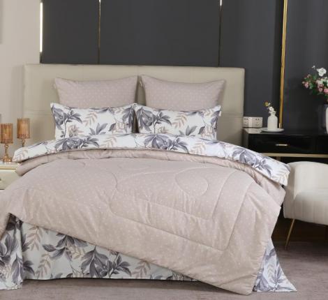 Постельное бельё с одеялом "Kazanov.A." Рене (латте) Сатин, Евро
