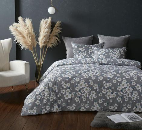 Постельное белье с одеялом "Kazanov.A." Зара (графит жемчуг) Велюр/Egypt Cotton, Евро