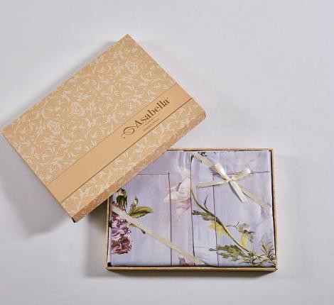 Постельное белье "Asabella" 2367-6 Мако-Сатин, Евро