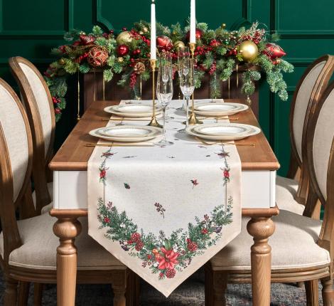 Дорожка на стол "CELEBRATION" 45х145 см, бежевый