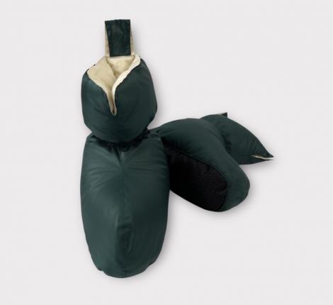Сапожки-носочки пуховые "Comfort Socks Travel Grass" DARK GREEN, 36-39 р.