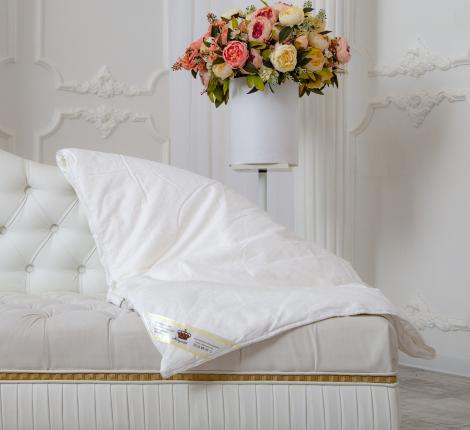 Одеяло шёлковое Kingsilk Elisabette Люкс всесезонное, 200х220 (белый)