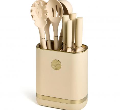 Набор кухонных ножей (5 шт.) и приборов "AGNESS" 671-220, 11 предметов