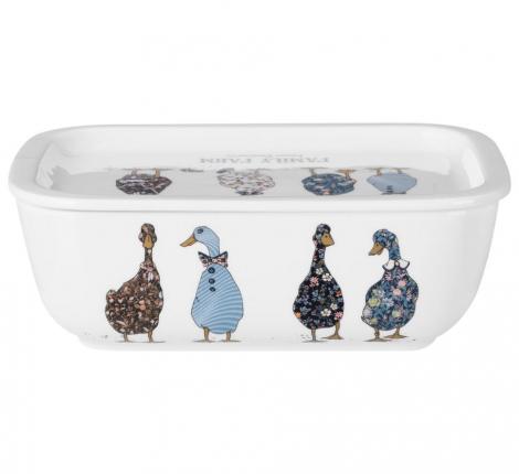 Блюдо прямоугольное с крышкой "FAMILY FARM", 740 мл