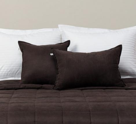 Подушка декоративная "Sofi de Marko" Доминико (шоколад) Канвас, 45х45 (1шт)