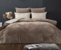 Постельное белье с одеялом "Kazanov.A." Рошель (бежевый жемчуг) Велюр/Egypt Cotton, Евро