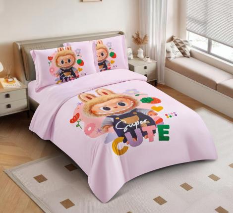 Постельное белье "Cristelle" Amante AM01-171-50 Сатин, 1,5 спальный